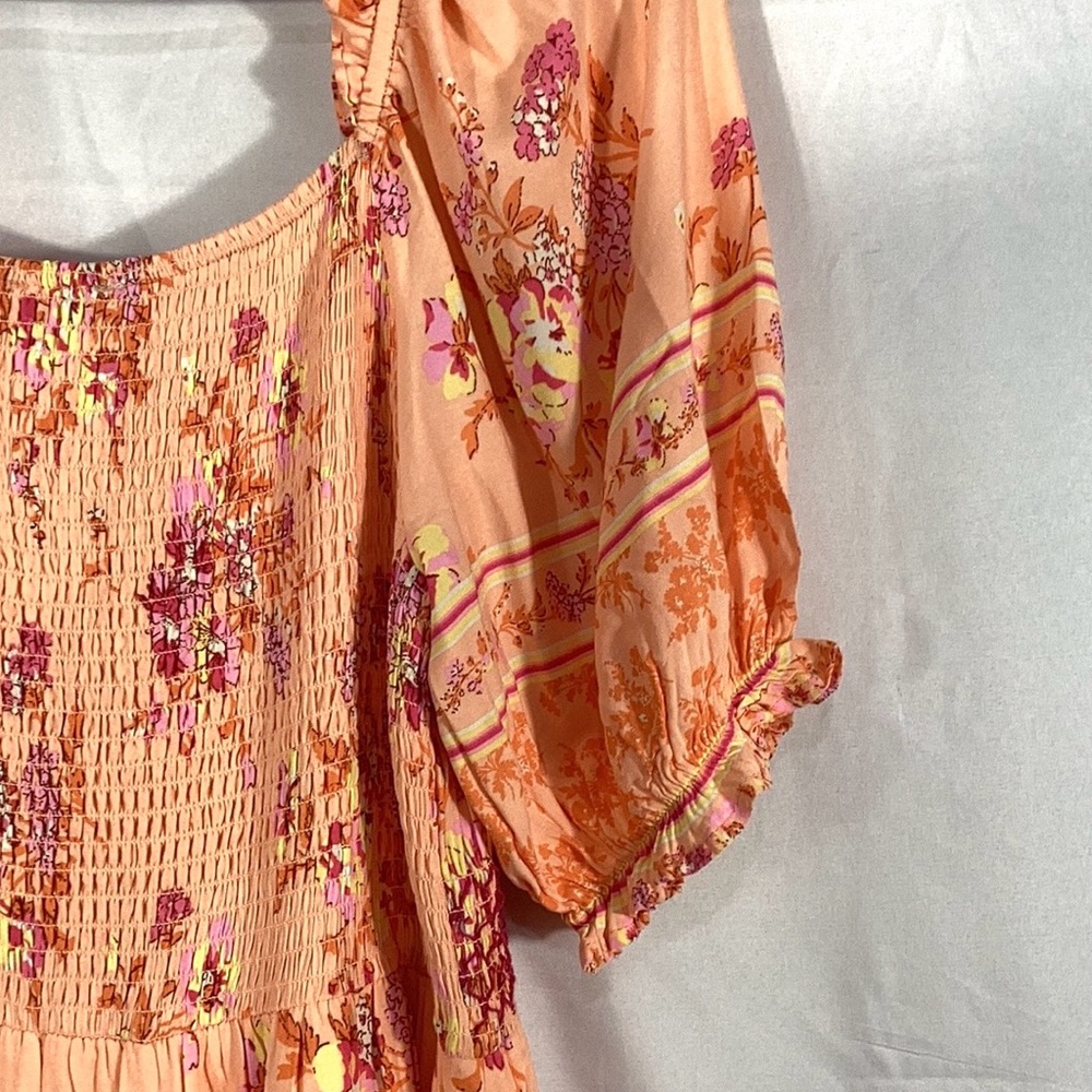 Baltic Born Peach Floral Midi Dress - Picture 4 of 12